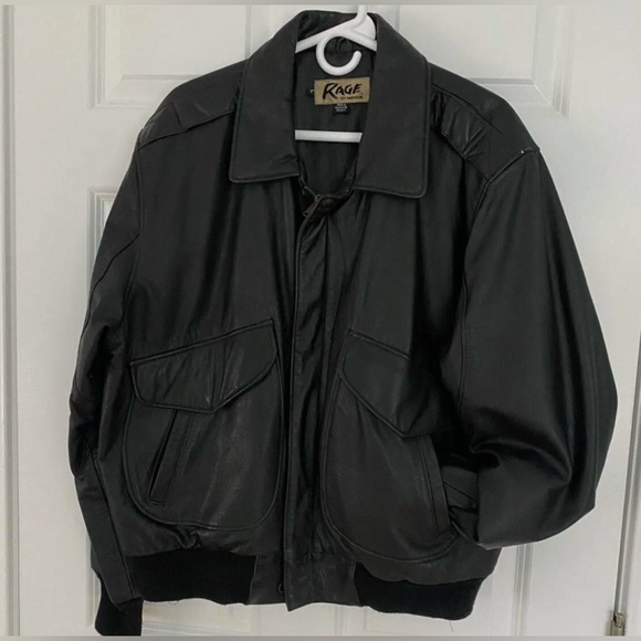 Other - Rage by Mirage Vintage Black Leather Jacket
